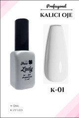 Freelady K-01 Beyaz Parlak Kalıcı Oje