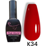 Pink World K34 Kırmızı Parlak Kalıcı Oje