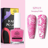 Born Pretty Nail Stamping SP019 Pembe Parlak Kalıcı Oje