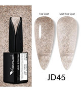 Venalisa Uv Led Gel Polish JD45 Krem Işıltılı Kalıcı Simli Oje