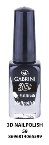 Gabrini 3D 59 Siyah Parlak Oje