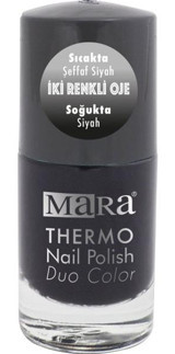Mara Thermo Siyah Parlak Kalıcı Oje
