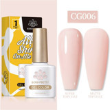 Born Pretty Silky White Serisi CG006 Pembe Parlak Kalıcı Oje