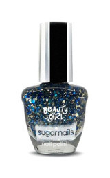 Beauty Girl Sugar Nails Glowy Night 08 Lacivert Işıltılı Simli Oje