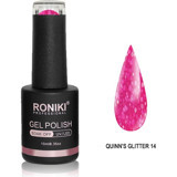 Roniki Queen's Glitter 14 Pembe Işıltılı Kalıcı Simli Oje