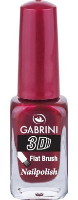 Gabrini 3D Kırmızı Işıltılı Simli Oje