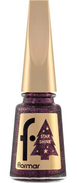 Flormar Star Shine Nail Enamel Mor Metalik Oje