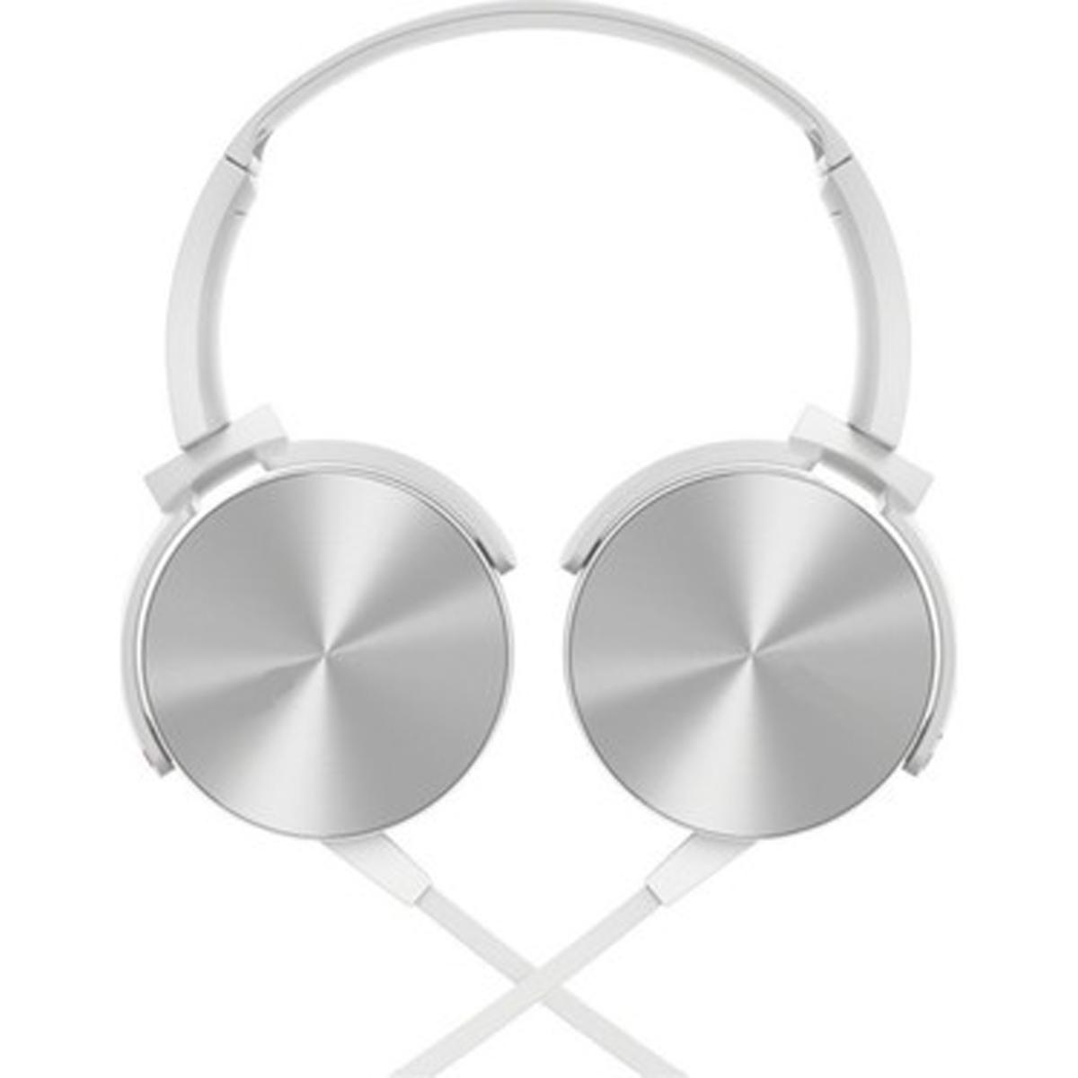 Winex HD Extra Bass Silikonlu Mikrofonlu 3.5 mm Jak Kablolu Kulaklık Beyaz