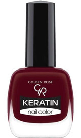 Golden Rose Keratin Nail Color 42 Bordo Parlak Oje