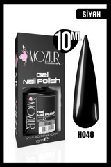 Moziur H048 Siyah Parlak Kalıcı Oje