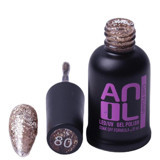 Anıl Professional Cosmetics 80 Kahverengi Işıltılı Kalıcı Simli Oje