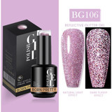Born Pretty Pro New Series BG106 Lila Işıltılı Kalıcı Simli Jel Oje