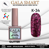 Gala Smart Glitter K34 Pembe Işıltılı Kalıcı Simli Oje