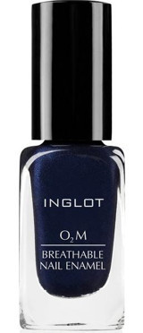 Inglot O2M Breathable Nail Enamel 646 Lacivert Sedefli Simli Oje