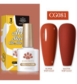Born Pretty Silky White Serisi CG081 Kırmızı Mat Kalıcı Oje