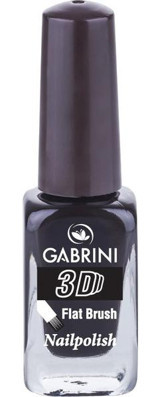 Gabrini 3D 63 Siyah Işıltılı Oje