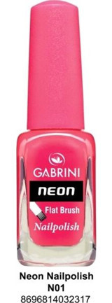 Gabrini Flat Brush N1 Pembe Neon Oje