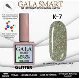 Gala Smart Glitter K07 Gri Işıltılı Kalıcı Simli Oje
