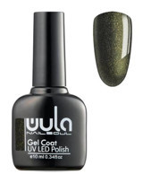 Wula Nailsoul Gel Coat 404 Yeşil Işıltılı Kalıcı Simli Oje