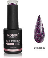 Roniki Sf Series 05 Mor Işıltılı Kalıcı Simli Oje
