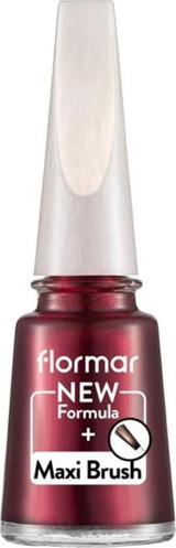 Flormar Maxi Brush PL314 Bordo Sedefli Simli Oje