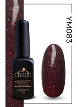 Cr-Oje YM083 Kırmızı Işıltılı Kalıcı Simli Oje