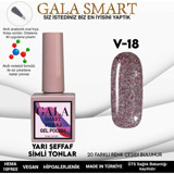 Gala Smart Vitraj V18 Lila Işıltılı Kalıcı Simli Oje