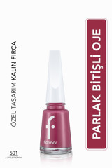 Flormar Nail Enamel 501 Mor Parlak Oje