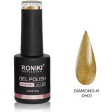 Roniki Diamond DH01 Altın Sarısı Işıltılı Kalıcı Simli Oje