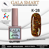 Gala Smart Glitter K28 Kahverengi Işıltılı Kalıcı Simli Oje