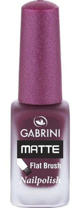 Gabrini Flat Brush 14 Mor Mat Oje