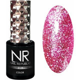 Nail Republic 380 Pembe Işıltılı Kalıcı Simli Oje