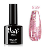 Nail Master M859 Açık Pembe Işıltılı Kalıcı Simli Oje