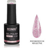 Roniki Reflective 04 Lila Işıltılı Kalıcı Simli Oje