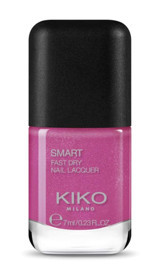 Kiko Milano Smart Fast Dry Pearly Cyclamen 72 Pembe Parlak Oje