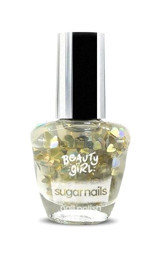 Beauty Girl Sugar Nails Heart Breaker 10 Altın Sarısı Işıltılı Simli Oje