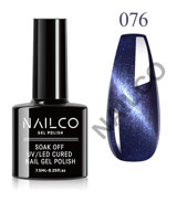 NailCo Kedi Gözü NC076 Mavi Hologram Kalıcı Simli Oje