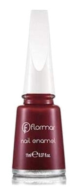 Flormar Nail Enamel Bordo Parlak Oje
