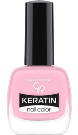 Golden Rose Keratin Nail Color 25 Pembe Parlak Oje