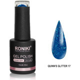 Roniki Queen's Glitter 17 Pembe Işıltılı Kalıcı Simli Oje
