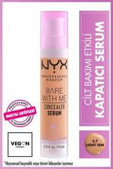 Nyx Bare With Me Light Tan Nemlendiricili Göz Altı ve Yüz Likit Serum Kapatıcı