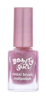 Beauty Girl Glossy Pink 19 Pembe Işıltılı Simli Oje