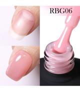 Born Pretty Rubber Base RBG06 Pembe Parlak Kalıcı Oje