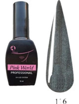 Pink World S116 Gri Sedefli Kalıcı Simli Oje