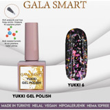 Gala Smart Yukki 6 Çok Renkli Işıltılı Kalıcı Simli Oje