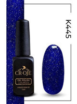 Cr-Oje K445 Lacivert Işıltılı Kalıcı Simli Oje
