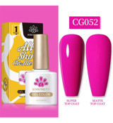 Born Pretty Silky White Serisi CG052 Pembe Mat Kalıcı Oje