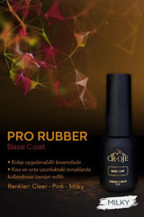 Cr-Oje Pro Rubber Base Coat Beyaz Parlak Kalıcı Oje