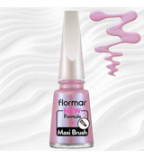 Flormar Maxi Brush PL454 Pembe Sedefli Simli Oje