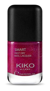 Kiko Milano Smart Fast Dry Pearly Cranberry 15 Mor Işıltılı Oje
